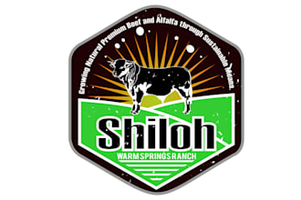 make natural grass fed rocky logo mountain cattle ranch
