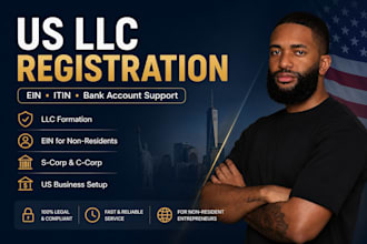 register US llc for non residents, ein, itin, wyoming, delaware llc with US bank