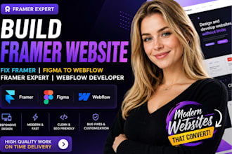 build framer website fix framer figma to webflow framer expert webflow developer
