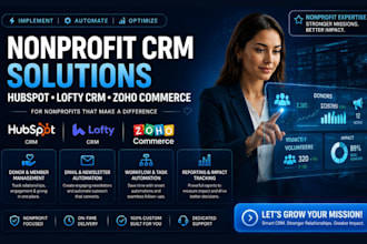 set up your nonprofit crm for hubspot newsletter lofty crm and zoho commerce