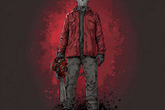 create dark art illustration