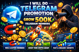 do telegram promotion grow 500k telegram members crypto telegram promotion