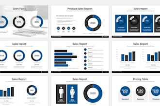 create professional sales proposal powerpoint pitch deck, presentation design