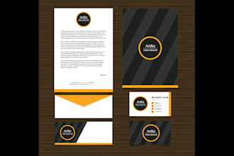 design business cards, letterhead, logo and stationery