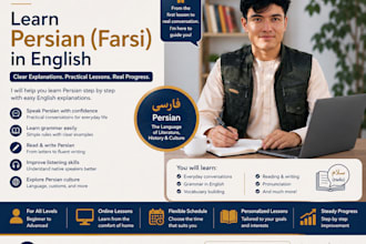 teach you persian farsi and dari language with online classe