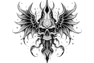 draw custom cyber sigilism and neo tribal for you