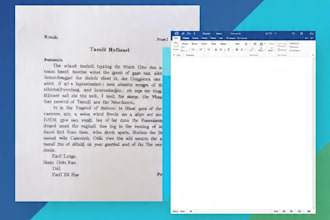 do fast tamil and english typing data entry in 24 hours