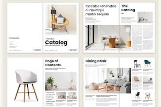 design clean product retail business sales marketing product catalog booklet
