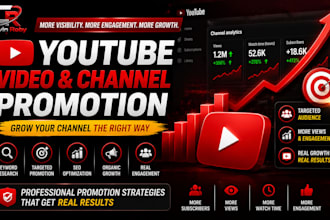 grow youtube channel fast using organic video promotion