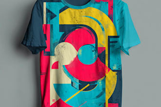 make vintage outdoor t shirt design and illustration