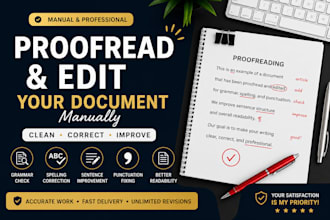 proofread and edit your document manually