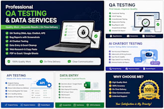test websites, ai chatbots, apis and do data entry