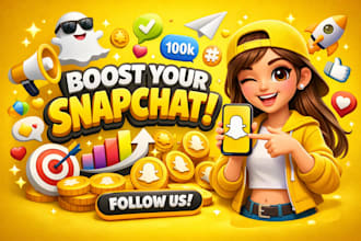 do snapchat promotion,snapchat marketing,social media manager, organic promotion