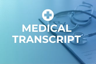 audio and video transcribe, podcast, interview, legal, medical transcription