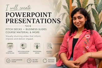 create professional presentations, pitch decks and storytelling ppts