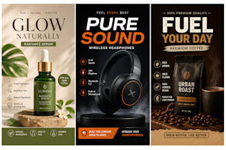 design professional product poster