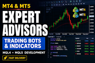 develop mt4 mt5 expert advisors trading bot and indicators