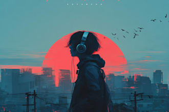 design anime cartoon cover art for your album cover artwork