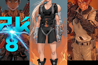 create manga comic book and graphic novel illustration