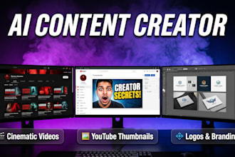cinematic ai videos, youtube thumbnails, and branding for faceless channels
