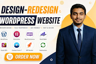 redesign your wordpress website and ecommerce website