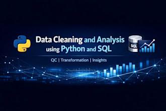 analyze and validate data using python and sql