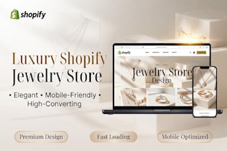 design a shopify store for your jewelry website or accessories website design