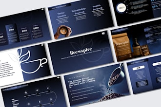redesign a pitch deck or powerpoint presentation