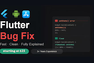 fix bugs, crashes and errors in your flutter app quickly