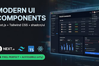 build next UI components with tailwind and shadcn