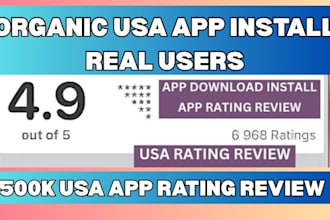 do 1000 USA mobile app install, ios android app download