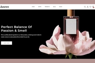 perfume website perfume store perfume shopify beauty website shopify store des