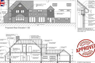 create uk building regulation structural drawings and calculations for planning
