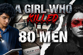design a viral youtube thumbnail or crime documentary thumbnail