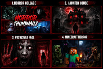 create professional horror youtube thumbnails that boost CTR