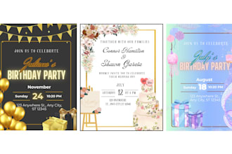 design customized invitations  , wedding cards