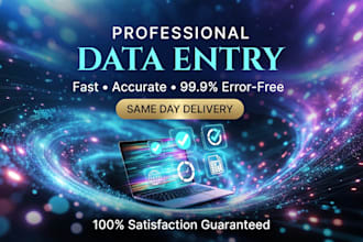be your professional data entry specialist