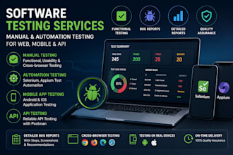 professional manual and automation testing for web and mobile apps