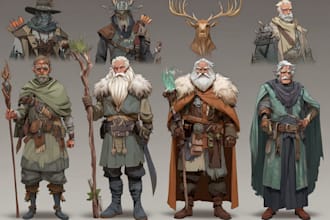 create stunning fantasy character art and illustration