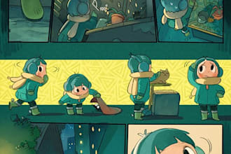 draw children comic book, comic illustration, comic panels