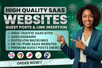 provide saas backlinks with saas guest post and link insertion