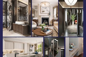 create a bathroom interior design intent