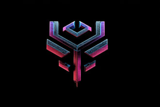 design a cool logo cyberpunk or mecha futuristic