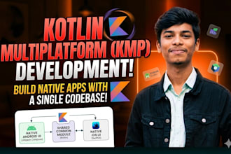 develop a native android app using kotlin multiplatform