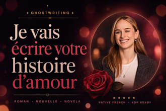 write an engaging french romance, short story, or fiction novela for your brand