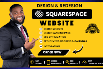 redesign, edit, fix, and optimize squarespace website