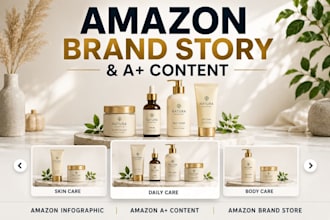 create professional amazon brand story design a plus content