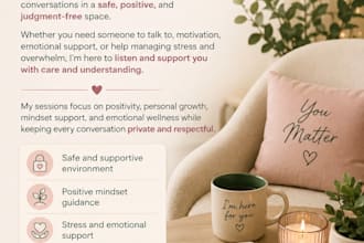 provide supportive mental health and wellness sessions