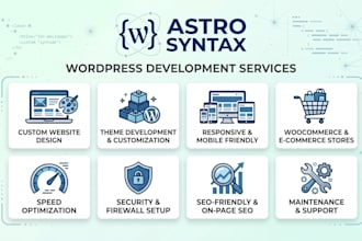 craft, build and design modern wordpress site