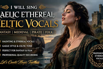 sing gaelic ethereal celtic vocals for fantasy, medieval, and pirate songs